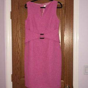 Pink midi dress